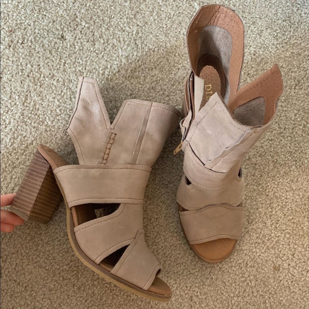 Diba true open toe booties